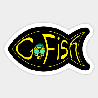 Go Fish - funny fishing quotes Sticker